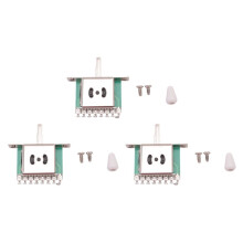 Interruptor Selector de Pastilla de 3 Pieza de 5 Vías para Reemplazo de Tele Strat