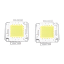 2X Square Shape White Light Lamp COB SMD LED Module Chip 30-36V 20W