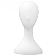 3X Lady High Plastic Wig Female Model White