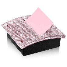Rhinestone Self Stick Note Pad Holders 4 X 4 Inches Cute Note Holder Sticky Dispenser Bling Memo Stick Dispenser