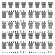 10X Metal Adjustable Bracket Extender for WPL C14 C24 C34 C44 B14 B16 B24 B36 1/16 RC Car Parts