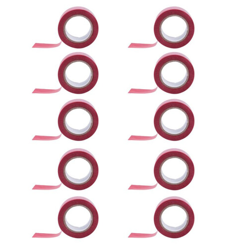 10pcs 19mm x 10M Duct Waterproof Tape, Red