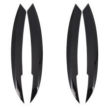 4x Car Headlights Eyebrow Eyelids Sticker for MK6 Car Black