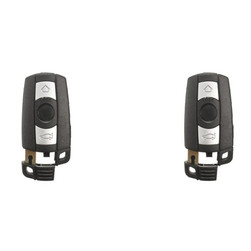 2X 3 Buttons Remote Key Case Shell Fob Blade for  1 3 5 6 Series E90 E91 E92 E60 1