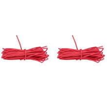 2X Wire Wrap 1Mm Dia Red Heat Shrinkable Tube Shrink Tubing 4 Meters