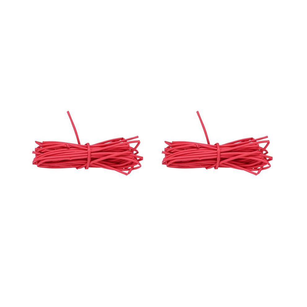 2X Wire Wrap 1Mm Dia Red Heat Shrinkable Tube Shrink Tubing 4 Meters 4712295021160