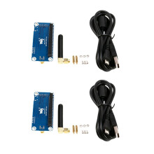 2X Waveshare SX1262 LoRa HAT for Raspberry Pi Covers 915MHz Frequency Band with Spread Spectrum Modulation