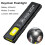 LED Keychain Flashlight Rechargeable 550LM Portable  Torch Pocket Lantern Flood Work Light Magnet for Emergency 4