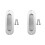 2X Rechteckige Gesicht Fix Flush Einbau-Schiebetuer Pull Handle Edelstahl 1