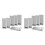 12 PCS Door Wedge Rubber, , Heavy Duty Slip-Resistant and Stackable Door Holders, Adjustable Height 1