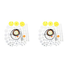 164PCS Gear Package Kit DIY Gear Assortment Accessories Set for Toy Motor Car Robot Various Gear Axle Belt Bushings
