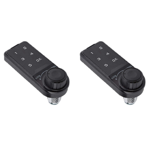 2X Combination Lock, Door Access Digital Electronic Security Cabinet Coded Locker Contact Keypad Password Key Access -A