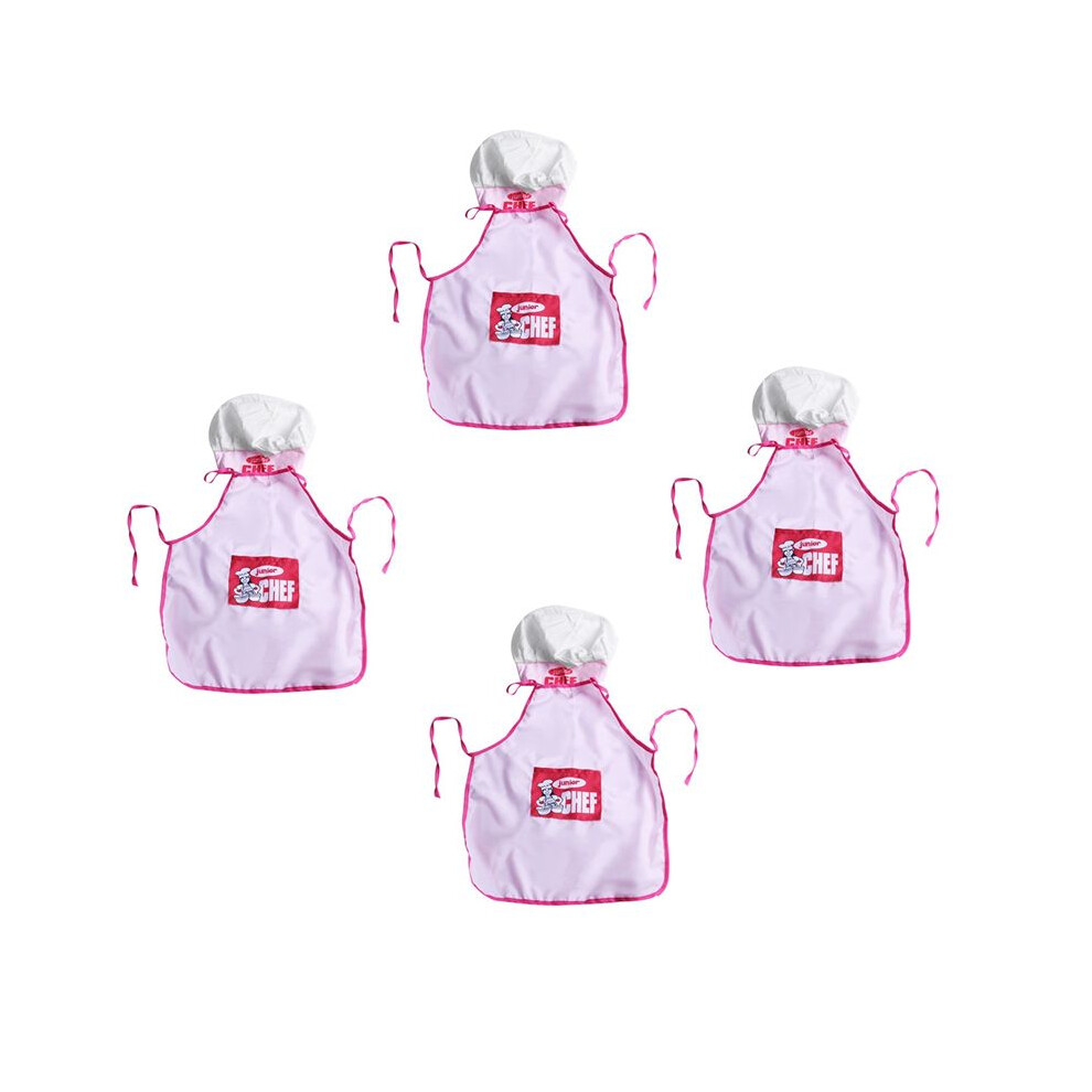 Semoic 4X Childs Kids Chef Hat Apron Cooking Baking Boy Girl Chefs Junior Gift ()