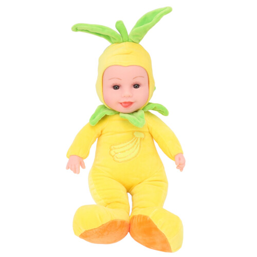 Peluche a forma di banana gialla, 40 cm, con 3 luci e melodie.