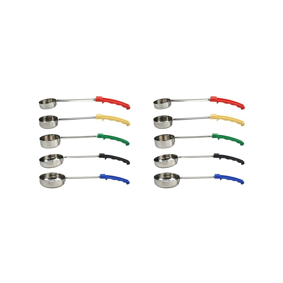 2X Pizza Spread Sauce Ladle Spoon With Long Rubber Handle Anti-Hot Pizza Spread Ladle Measuring Soup Spoon Cooking Tools 4711643188920
