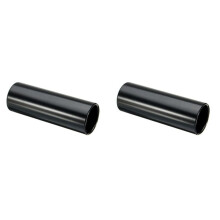 2 Pc Guitare Glissiere Noir Acier Inoxydable Doigt Knuck