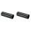 2pc Guitar Slide Black Stainless Steel Finger Knuck 1