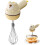 Handmixer, 3-Speed Handheld Cordless Cute Electric Whisk with 2 , Detachable Automatic Egg Beater 6