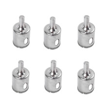 6pcs 25mm Glass Ceramic Tile Hole Saw Drill Bit Cutter