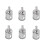 6pcs 25mm Glass Ceramic Tile Hole Saw Drill Bit Cutter 1