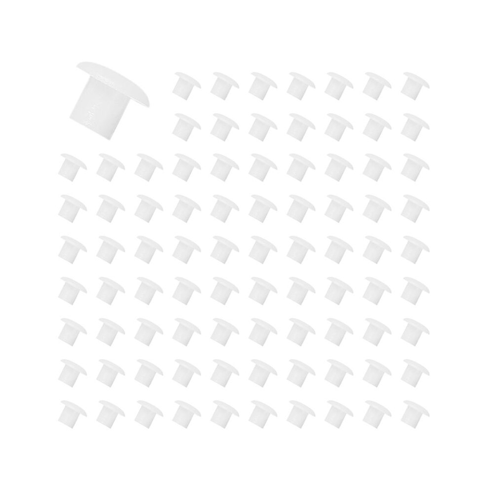 Plastic Round Shaped Cover Screw Cap Lid White 1000Pcs For 5Mm Dia Hole 6032117815387