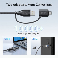 AMVR VR Link Cable for Quest3/3S/2/Pro/Pico4/Pico4 Ultra/Steam VR 5M High Speed Data Transfer Cord VR Gaming Accessories