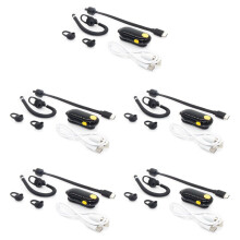 5X UHF 400-470 MHz 0,5 W -Walkie-Talkie-Ohr-Hängefunkgerät-Modell-Ohr-Hänge