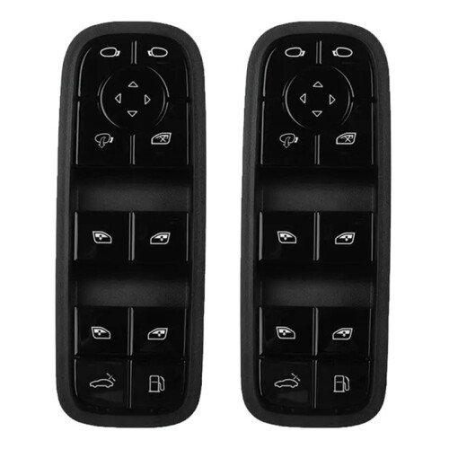 2X Botón del Interruptor de Control de Ventanilla Principal del Coche 971959858H para  Cayenne  e-Hybrid 2017-