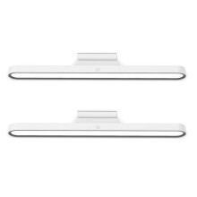 2X Wireless LED Wall Reading Light Stick Bunk Dimmable Contact Lights Headboard Adhesive Lamp for Makeup Mirror