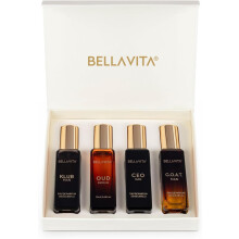 Men's Perfume Gift Set with Four Distinct Fragrances, LongLasting Woody Citrus Scents, Ideal Father's Day Gift