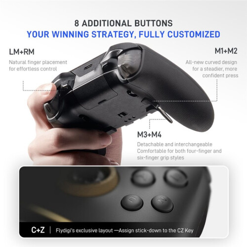 Flydigi Vader 5 Pro Gaming Controller with Hall Rocker Triggers  1000Hz Gamepad for Android PC Mobile  TV 2
