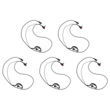 5X 2 Pin G Shape Headset Earpiece Mic for Two Way Radio Security Walkie Talkie Radio for