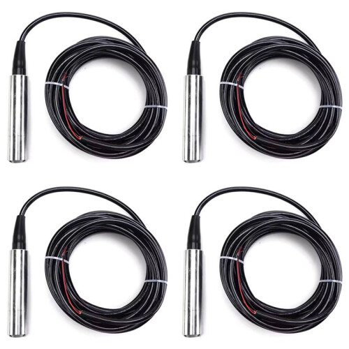 4X Level Sensor TL‑136 Liquid Level Transmitter Water Level Sensor Detector 24VDC 4‑20mA Output Liquid Level Transmitter