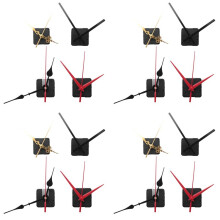16Pcs Long Shaft Quartz Clock Movement Mechanism Motor Kit with 24 Pair Different Clock Repair Parts Replacement