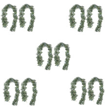 Guirlande D'Eucalyptus Artificielle avec des Vignes de Saule, 10 Paquets de 6,5 Pieds de Guirlande D'Eucalyptus de Verdure, D'Eucalyptus en Argent
