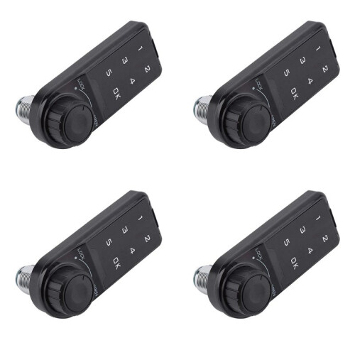 4X Door Access Digital Electronic Security Cabinet Coded Locker Contact Keypad Password Key Access Lock-A