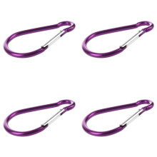4X Large D Shaped Aluminum Carabiner Bi-Colored Clip Hook for Hiking Camping