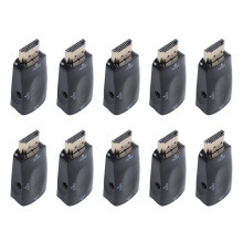 10X -Compatible to VGA Converter Gold-Plated with Connector 3.5mm Audio Cable for PC, Laptop, DVD, Desktop, Black