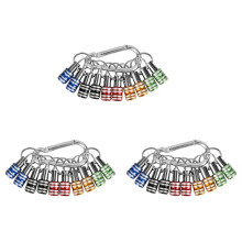 30 Piezas Soporte para Puntas de Destornillador de Vástago Hexagonal de 1/4 Pulgadas Barra de Extensión Adaptador de Tornillo para Llavero Soporte