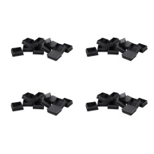50mm x 50mm Kunststoff Vierkant Blindstopfen Kappenrohreinsätze 48St