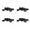 50mm x 50mm Plastic Square End Blind Plugs Cap Pipe Inserts 48Pcs 1