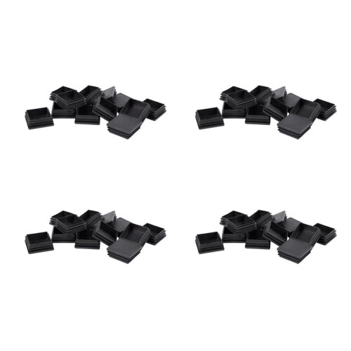 50mm x 50mm Plastic Square End Blind Plugs Cap Pipe Inserts 48Pcs