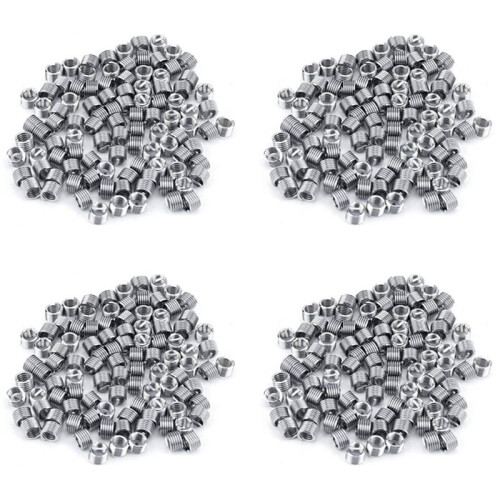 400Pcs Wire Insert Thread, M4 Heli Coil Thread Repair Stainless Steel SS304 Thread Insert Coiled Wire Insert (M40.71.5D)