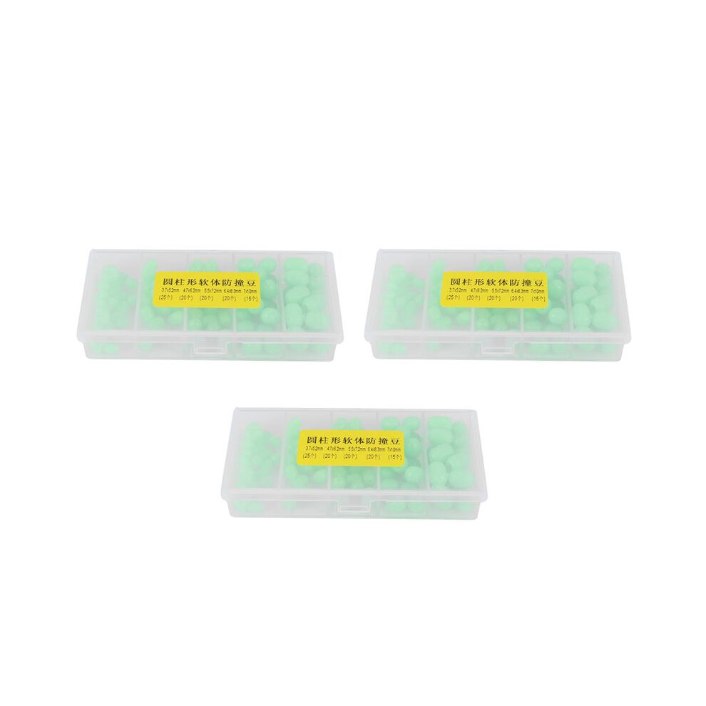 300Pcs Oval Soft Luminous Fishing Beads Sea Fishing Lure Floating Float Tackles 6033724818891