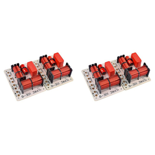 4Pcs 150W 3 Way Audio Speaker Crossover Treble + Midrange + Bass Crossover Speakers Filter Frequency Divider 1000 5000Hz