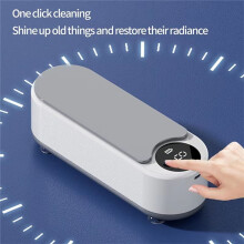 Ultrasonic Jewelry Cleaner Machine, 450ml Portable Cleaning Device for Rings, Glasses, Efficient Household Cleaning Tool