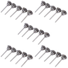 25 PCS 15 mm Steel Wire Brush for Rotary Tools Straight Grinder