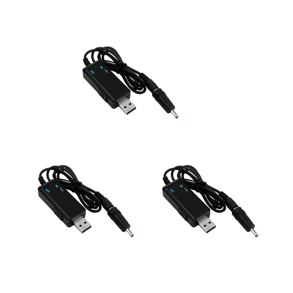 3X Usb Boost Converter Usb Step- Converter Cable 5V To 9V 12V 3.5X1.35mm Connecter For Power Converter,1 Support 1 4713482088584