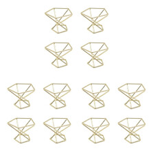 12 Pcs Geometric Air Plant Holder Airplants Rack Metal Plants Stand Planter Shelves Himmeli Decor Tillandsia Containers