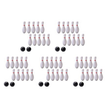 5X Boules de Bowling Set IntéRieur ExtéRieur Multifonctionnel Sport ÉDucatif Jouet Enfants Jeu de Bowling Set Enfant Cadeaux de NoëL